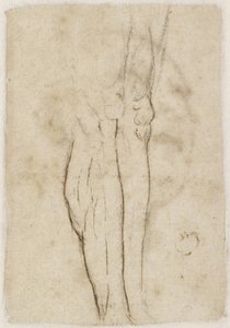 Verso: Sketch of a Pair of Legs by Raffaello Sanzio Raphael